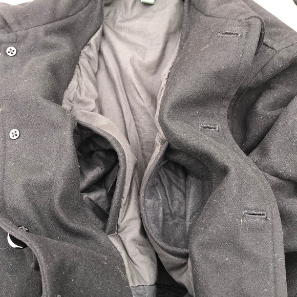 J. Crew Black Wool Cotton 5 Button 4 Pocket Coat - Picture 8 of 10